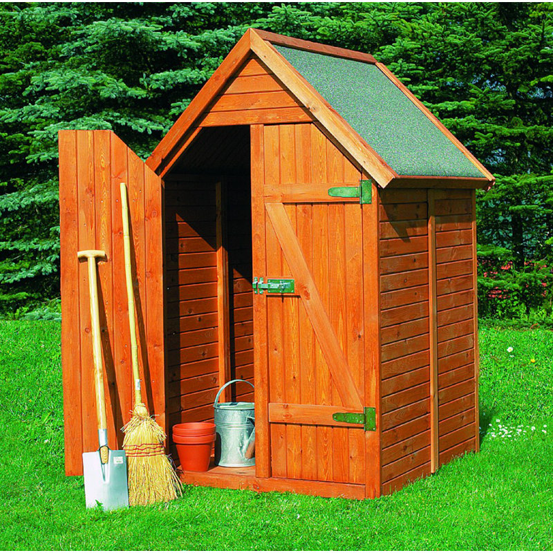 Garten Living 130 cm x 133 cm Werkzeugschuppen Sassari aus Massivholz